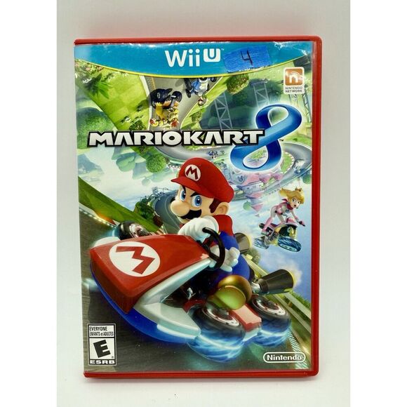 Mario Kart 8 (Wii‎ U, 2014) Game Case And Manual TESTED - Picture 1 of 3